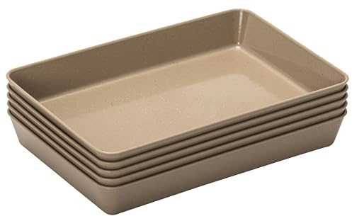 Betzold Materialschalen aus treeNside-Material, Natur – Bastelschalen-Set für Kita