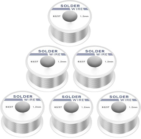 Ayyecoeeye Welder Five-Piece Set, Ayyecoeeye Welding Gun, Internally Heated Industrial Laser Welding Tools, Electronics Welding Repair Kit for Copper, Gold Plated Metals (Tin Wire, 1.2mm-6 Pcs)