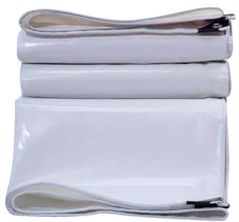 Telone in PVC bianco resistente per mobili da esterno, copertura per piscina, campeggio, roulotte, soluzione impermeabile versatile 1,8 x 300 cm