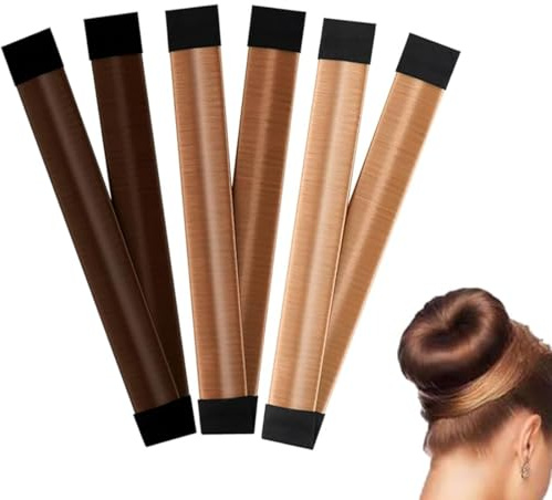 GHPKOTW 3 PCS Accesorios de Peinado, Accesorios para el Pelo Redecilla Moño Bun Maker Cabeza,Gomas DIY Moño Donas Set de Diseño de Cabello para Peinados Rápidos Ideal