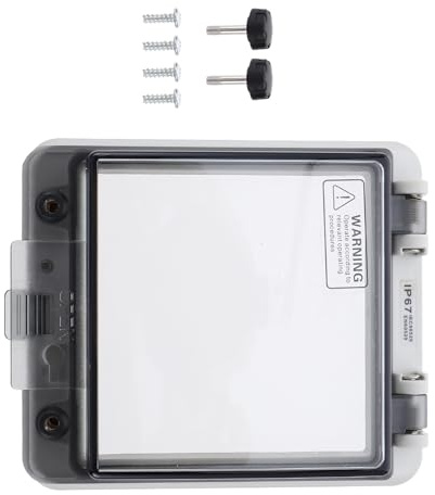 HAMPPLIES Caja Protectora Para Caja De Distribución De Circuitos Vías Resistente Al Agua Antióxido y Fácil Instalación Para Electricistas y Uso Doméstico