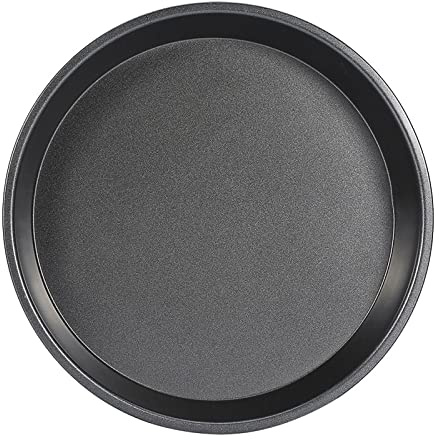 Tissting non bastoncino di telaio rotondo in acciaio a carbone, vassoio non bastoncino vassoio per pizza padella rotonda da 9 pollici per preparare torte di torte per pizza fatte