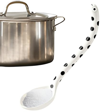 Cucharillas de té con mango largo, diseño con mango largo en forma de anguila para cubiertos | Cuchara de café | Para almuerzo, cocina, Navidad, cumpleaños, casa, restaurante, viaje, diario