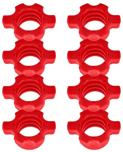 HOODANCOS 8pcs Spinlock Collars Dumbbell Barbell Clamps Fixed Nuts for Weight Lifting Equipment Prevent Slips Dumbbell Bars