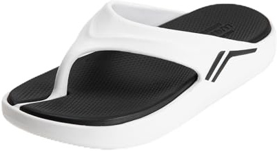 CLEIKS Infradito Uomo con Suola Alta 3cm, Ciabatte Mare Antiscivolo e Asciugatura Rapida, Sandali da Uomo per Estate 2026 (Bianco, 44 EU, MEI250678-0)