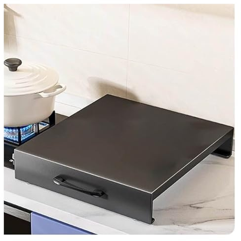 Cache Plaque Cuisson Gaz Couvercle Protection pour Plaque Cuisson À Gaz | Nettoyage Facile Couvercle Plaque Cuisson Avec Poignées pour Brûleurs Électriques et À Gaz Évier(35x45x9cm)