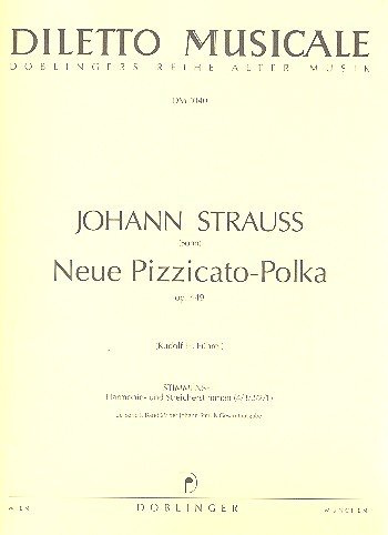 Neue Pizzicato-Polka op.449 : für Streicher und Glockenspiel Partitur