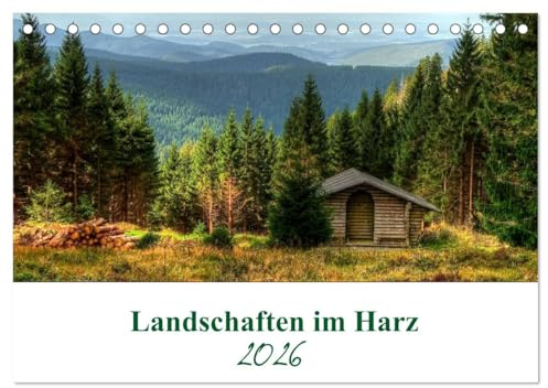 Landschaften im Harz (Tischkalender 2026 DIN A5 quer), CALVENDO Monatskalender: Impressionen aus dem Harz, das Land der Märchen und Sagen, in der Mitte Deutschlands. (CALVENDO Natur)
