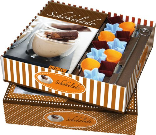 Buch-Box Schokolade: Rezeptbuch + 12 Förmchen und Pralinen-Tauchspirale: Süße Schokolade