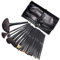 Brochas de Maquillaje,Cadrim 24pcs Maquillaje Profesional Pinceles Maquillaje de Ojos Rubor Contorno de los Labios Corrector Brochas Cosméticas + Bolso Negro