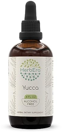 Yucca B120 Alcohol-Free Herbal Extract Tincture, Concentrated Liquid Drops Natural (Soapweed, Yucca Glauca) Dried Root (4 fl oz)