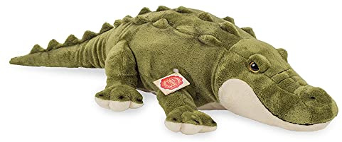 Teddy Hermann 90592 krokodil 60 cm, gosedjur, mjuk leksak med återvunnen fyllning