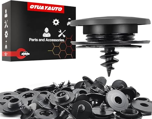 OTUAYAUTO Universal Fussmatten Halter Befestigungen Clips | 20 Stück Rund Druckknopf