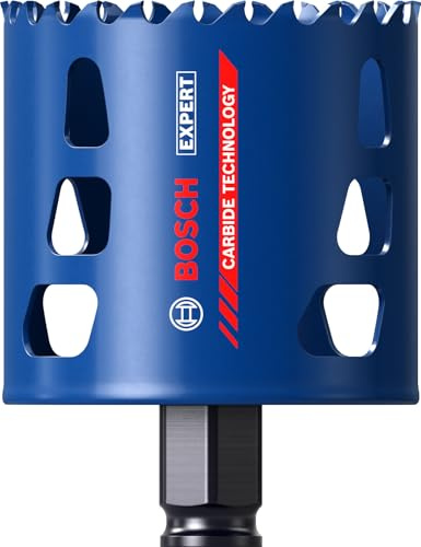 Bosch 1x EXPERT Multi Material Power Change Plus-hålsåg (för Trä med metall, Tegel, Ø 68 mm, Professional Tillbehör Borr)