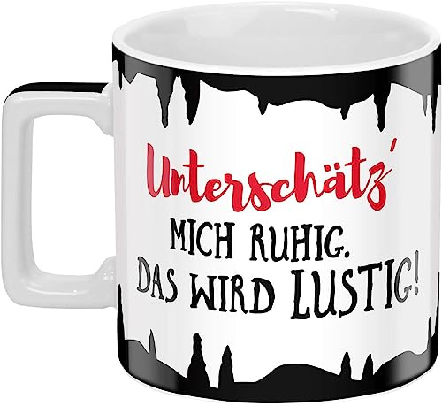 Sheepworld Tasse mit Spruch Lustig Wortheld, Porzellan, 45 cl, Mehrfarbig | Kaffeetasse lustig, Sprüchetasse | 46533