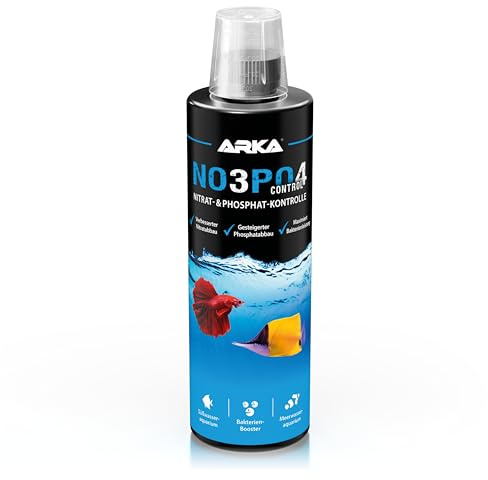 Nitrat- & Phosphatentferner Aquarium 473 ml - NOPO Control Senkt NO3 & PO4 | Bakterienbooster, Reduziert Nitrat, Reduziert Phosphat, stabile Wasserwerte, wirkt gegen Algenursachen, Süßwasser Meerwasser