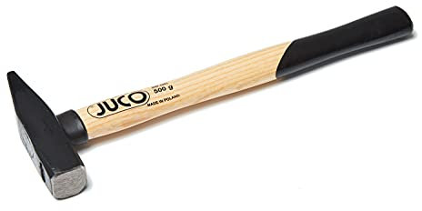 Juco Martillo de cerrajero LUX, Martillo pequeño Carpintero, Martillo de encofre, elemento metálico forjado y barnizado en el horno, pieza de trabajo templada por inducción