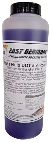East Germany Oil Silikonbremsflüssigkeit DOT 5 Silicone Break Fluid DOT 5 - Flasche 1 Liter Inhalt-