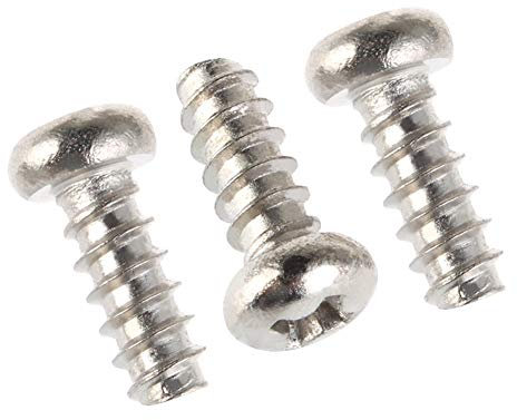 Runxingfu Befestigungen Schlitz Pan Head Kreuzschlitz Schrauben - 304 Edelstahl Kreuz Rundkopf selbstschneidend Schraube M 2 M2.3 M2.6