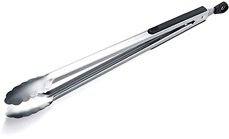 Pinza Per Barbecue Da 16 Pollici,Pinze Per Barbecue In Acciaio Inossidabile,Pinze Per Griglia Premium Per Cucinare,Pinze In Metallo Per Carne Massiccia,Pinze Da Cucina Con Bloccaggio