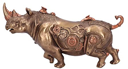 Nemesis Now Rhino Raffiniert, 29,5 cm, Bronze