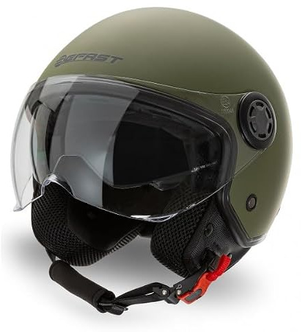 Befast - Casco Jet Rapid III, Casco da Moto con Doppia Visiera Antigraffio, Interni Lavabili e Chiusura Micrometrica Sicura, Molti Colori Disponibili