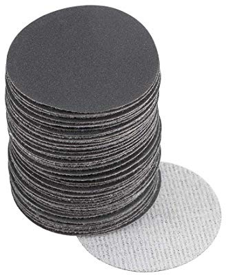 TA-VIGOR Lot de 50 disques de ponçage humides et secs de 50 mm, grain 400, 5,1 cm, papier abrasif électrostatique en carbure de silicium pour plantation