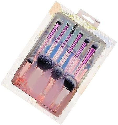 10PCS Mini Makeup Brush Set Portable Travel Cosmetic Brushes Kit for Eyeshadow, Highlight, Contour, Powder, and Concealer