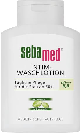 Sebamed Intim-Waschlotion pH 6,8, ab den Wechseljahren, reinigt sanft bei Trockenheit im sensiblen Intimbereich und unterstützt den natürlichen Schutz gegen Reizfaktoren und die Feuchtigkeitsbalance