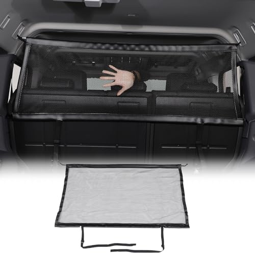 Tumukiw Trunk Cargo Barrier Compatible with Ineos Grenadier 2020-2024, Adjustable Elastic Luggage Net, Travel Car Dog Barrier Net Partition Door Restraint Fence, Guard Blocks Access to Car Front Seats