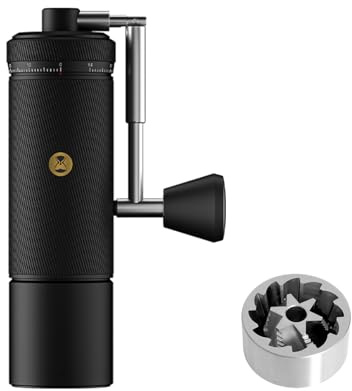 TIMEMORE Manuelle Kaffeemühle aus Edelstahl Espresso Kaffeemühle mit einem Chestnut S3 Fassungsvermögen von 25 g, Numerische externe einstellbare Einstellung Mühle für Reisen, Camping, Zuhause Schwarz