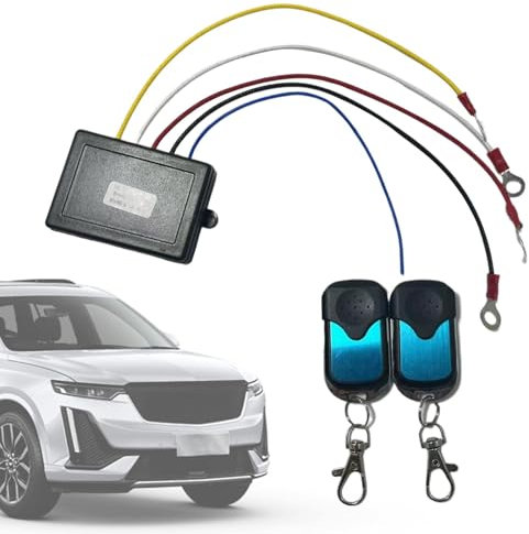 Kit telecomando wireless per verricello, telecomando wireless per verricello | Telecomando per verricello per auto fuoristrada - Kit telecomando verricello fuoristrada per auto, kit controllo