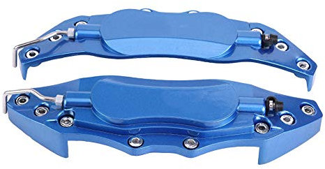 COPERTURA PROTEZIONE PINZA FRENO IN ALLUMINIO PER AUTO RUOTA 16IN-17IN MEDIA (Blu)