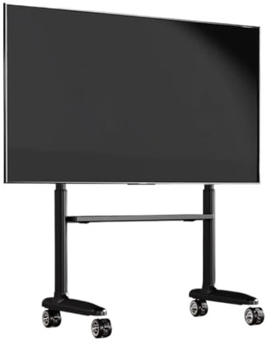 Soporte De TV De Pie Carro De TV Móvil Para Televisores Con Pantalla LED LCD De 40-86 Pulgadas, Hasta 176 Libras, Soporte De Suelo Rodante De Altura Ajustable Con Ruedas Soporte Suelo TV(Black)