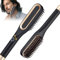 Journeyside Lisseur Barbe Homme,Lisseur Cheveux Homme, Brosse Lissante Barbe,Lisseur Barbe 2 en 1,3 Températures Réglables 160℃-220℃,Mini Lisseur Cheveux Brosse, pour Modelage de la Barbe et Cheveux