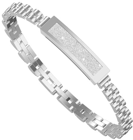 Braccialetto fitness da donna elegante e intelligente, contapassi, da donna, in oro rosa, argento, braccialetto fitness tracker senza app e telefono cellulare, cardiofrequenzimetro fitness