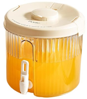 budiniao Fridge Can Dispenser with Tap for Cold Ice Kettle Drinks ABS Plastic Water Dispenser with Tap Drinks Dispenser with Tap, E, 4L