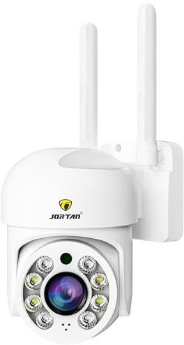 Jortan Tech Cámara Monocular Convencional Tipo Domo JTZ-8160QJ con Doble Lente, Visión Nocturna a Color, Seguimiento Humano y Audio Bidireccional para Monitoreo Inteligente