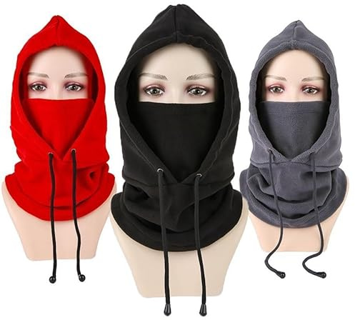 COMVASTARS Passamontagna Moto Invernale,Balaclava Ski Mask Nike,Maschera da Sci per Uomo e Donna, Protezione UV, Antivento, Caldo, Motociclismo, Snowboard, Ciclismo, Balaclava per Uomo/Donna（Rosso）