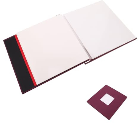 Yardenfun Álbum De Fotos Con Ventana Álbum De Fotos Con Páginas Adhesivas De Recuerdos Autoadhesivo Con Cubierta De Lino