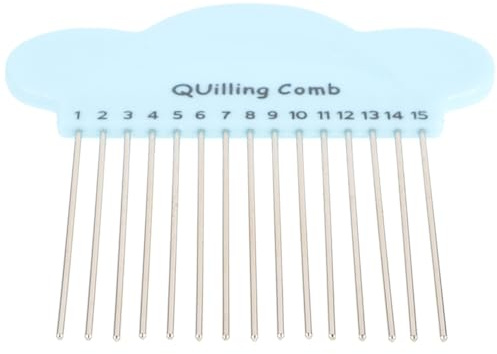SOLUSTRE Strumento per Quilling in Plastico Compatto Design Cartone Animato, Pettine per Quilling Fai da Te per Principianti e Lavori Manuali Colore Casuale