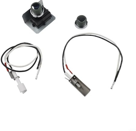 HpLive Kit de encendido, encendedor piezoeléctrico, pieza de repuesto para parrilla de gas, para WEBER para Spirit y para Genesis 300, para modelos 2007-2012, con botón de arranque verde, fácil