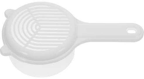 JHKNNK Contenitore per Frutti Colino e Manico, Cesto in Pp Bianco per Lavaggio e Scolatura di Mirtilli e Uva, per Cucina e Zona Pranzo