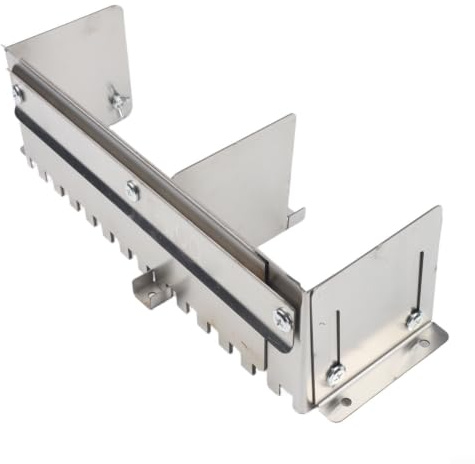 Truelle crantée réglable en acier inoxydable pour application de carrelage, plâtrier, outil avec contrôle de débordement, finition de construction, 200 mm (B)