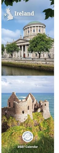 Carousel Worldwide Calendrier mural 2027 fin Irlande sur 12 mois, paysages irlandais pittoresques