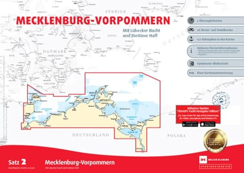 Sportbootkarten Satz 2: Mecklenburg-Vorpommern (Ausgabe 2026): Mit Lübecker Bucht und Stettiner Haff