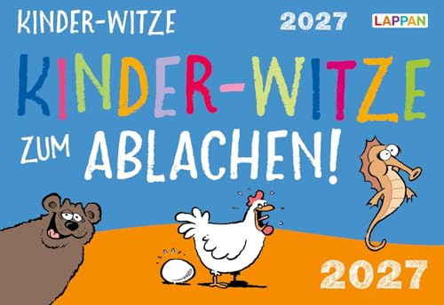 Kinder-Witze zum Ablachen! 2027: Mein Kalender für jeden Tag: 1 Tag, 1 Seite; Kalender im Querformat 16 x 11 cm | Tischkalender zum Aufhängen und Aufstellen
