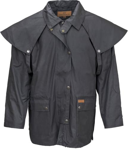 Outback Trading Herren Bush Ranger Jacke, Schwarz, XL