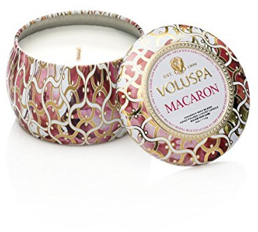 Voluspa Maison Blanc Petite Decorative Tin Candle MACARON