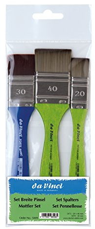 da Vinci 5009 Serie Mottler Pinsel-Set, blau, grün/weiß, 30 x 30 x 30 cm